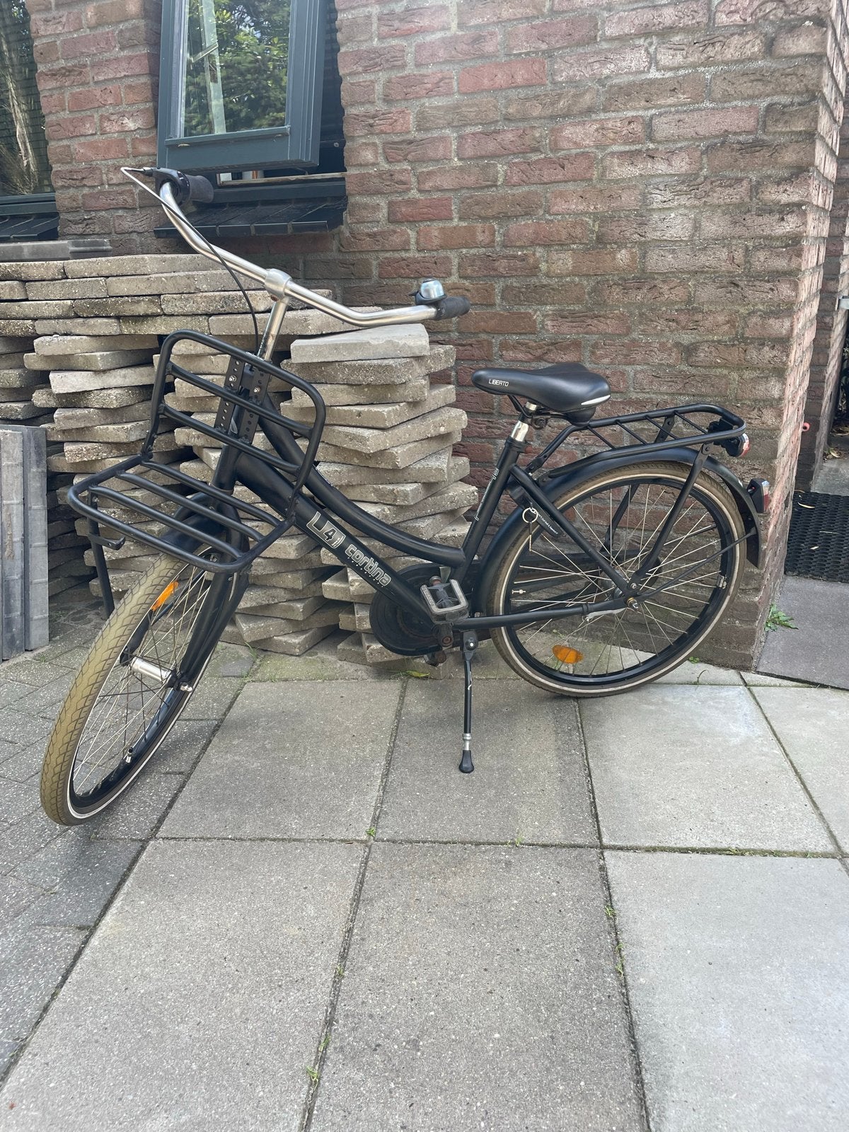 Cortina Transporter U4 24 inch mat zwart met 3 versnellingen, Terugtraprem, Gebruikt, Versnellingen, Minder dan 47 cm