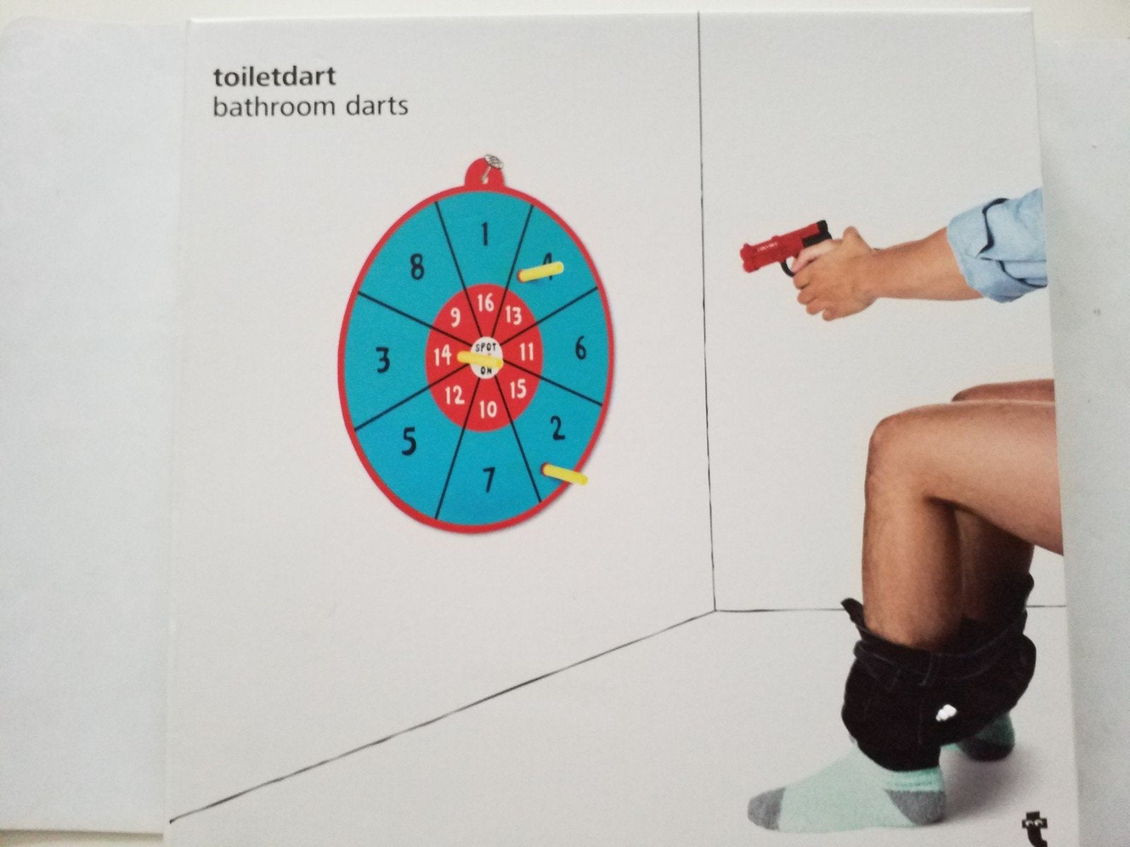 🎯 Toiletdart 🆕️, Sport en Fitness, Darts, Ophalen, Nieuw, Dartbord met pijlen