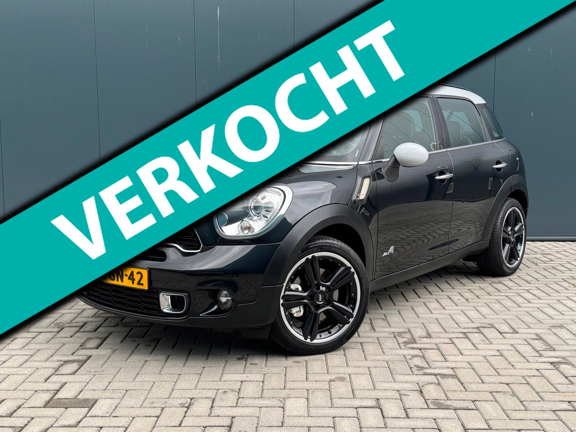 Mini Countryman 1.6 Cooper S ALL4 Chili AUTOMAAT|LEER|NAVI|N, Euro 5, 1380 kg, Gebruikt, Zwart