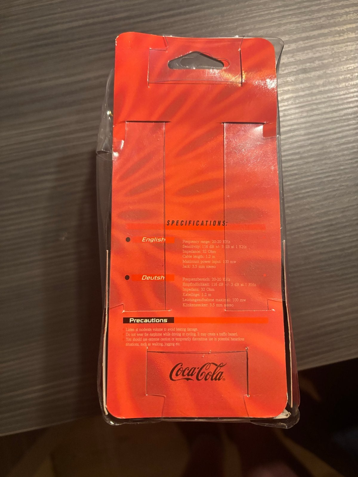 Coca-Cola Stereo Hoofdtelefoon - Nieuw in verpakking, Ophalen of Verzenden, Nieuw, Op oor (supra aural), Overige merken