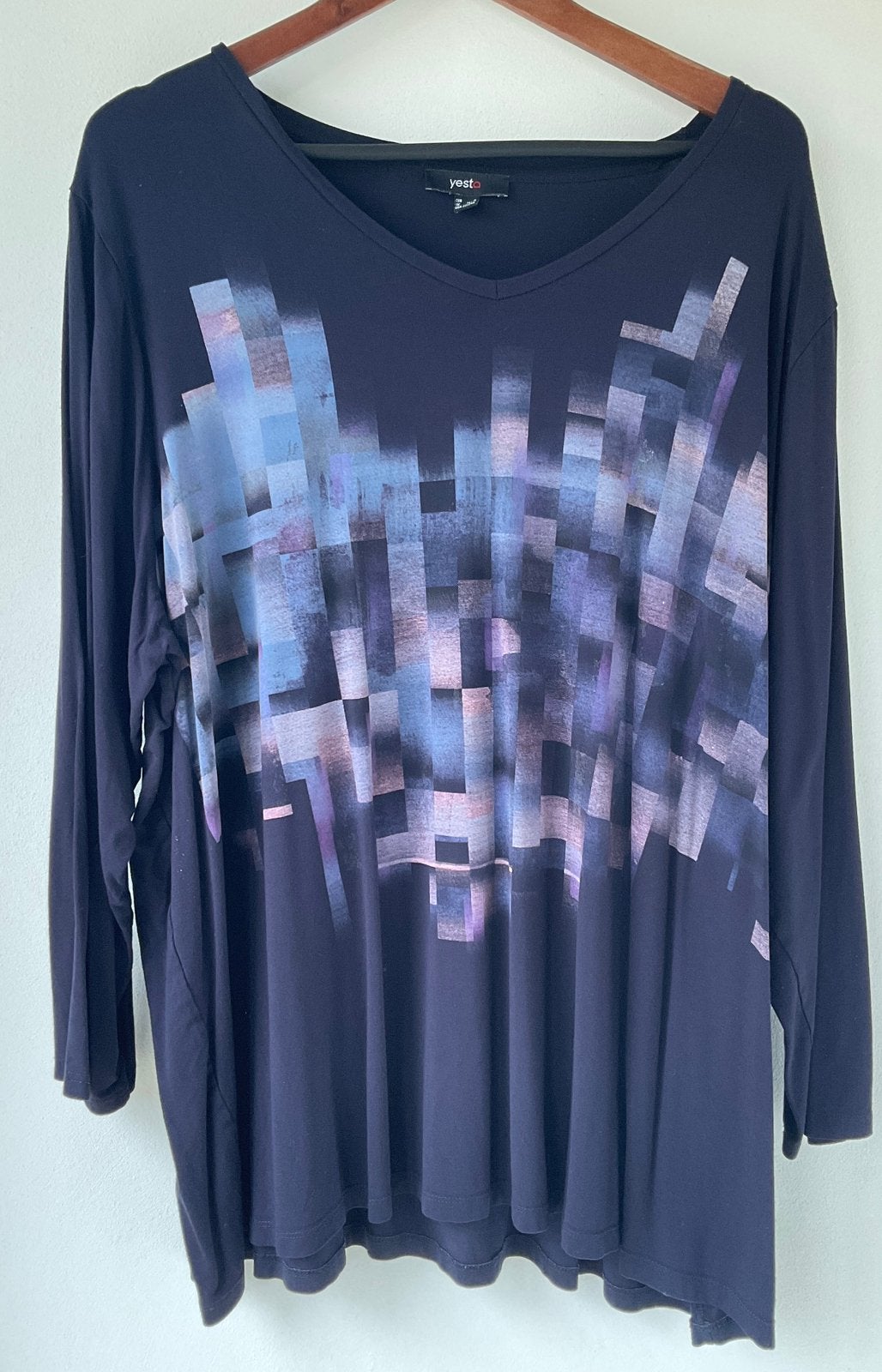 YESTA TUNIEK maat 54, Ophalen of Verzenden, Zo goed als nieuw, Blauw, Blouse of Tuniek