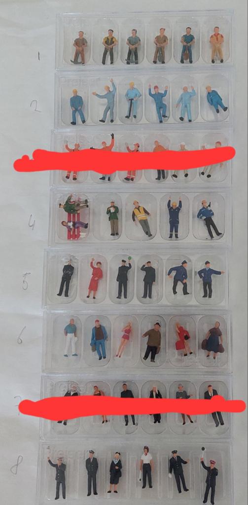 Preiser figuren H0, meeste zijn nog volledig nieuw, Ophalen of Verzenden, Nieuw, Gelijkstroom of Wisselstroom, Overige merken