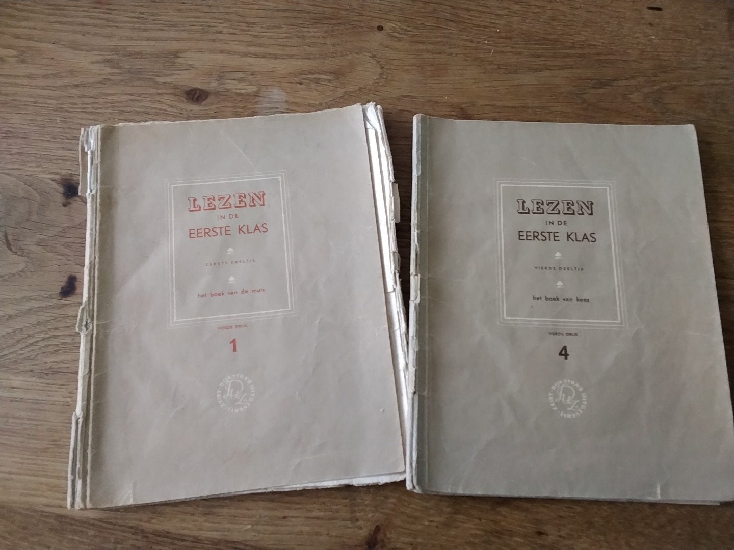 twee oude schoolboekjes Lezen in de eerste klas, Ophalen of Verzenden, Gelezen