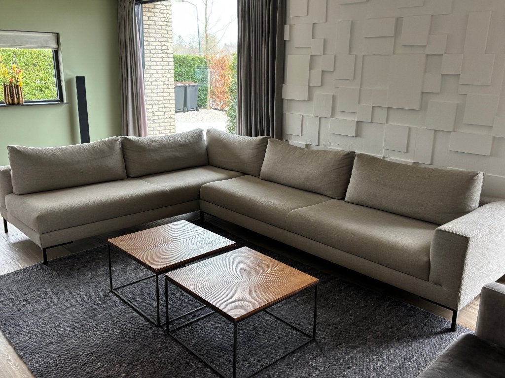 Design On Stock Aikon Loungebank zits hoek bank Milton, Ophalen of Verzenden, Gebruikt, Vierpersoons of meer, Stof
