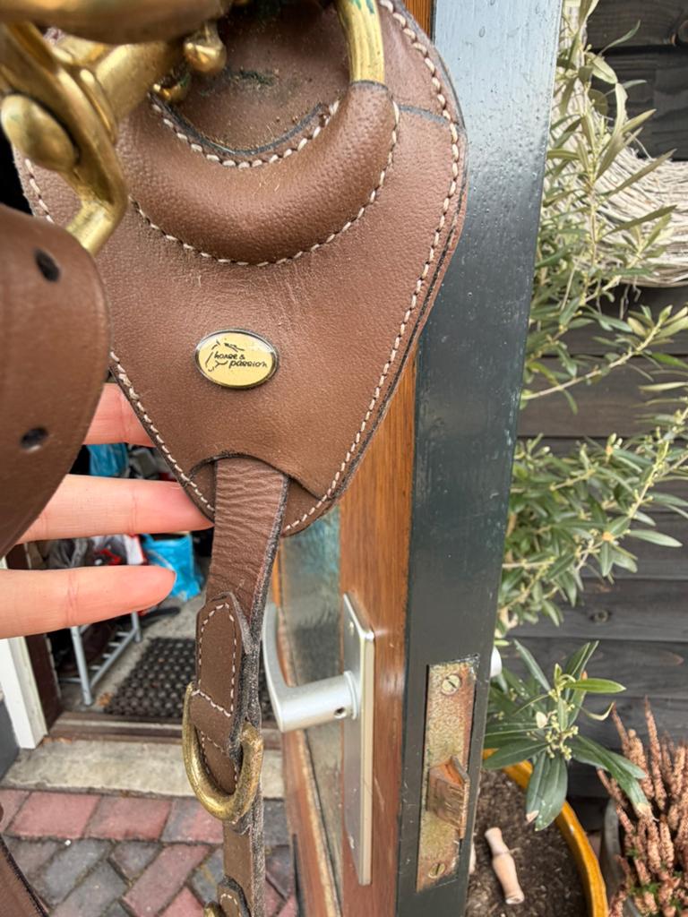 Bruin leren martingaal full, Dieren en Toebehoren, Ophalen, Gebruikt, Springen