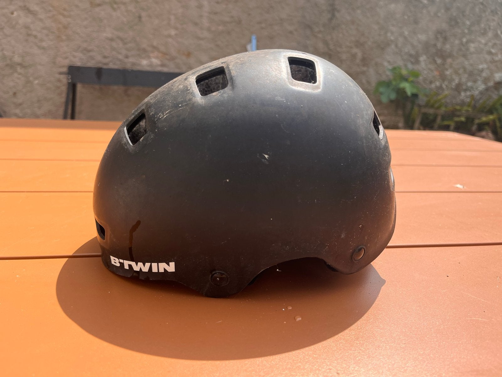 B'Twin Fietshelm Zwart - Maat S (52-55 cm), Ophalen, Gebruikt, S, Jongen of Meisje