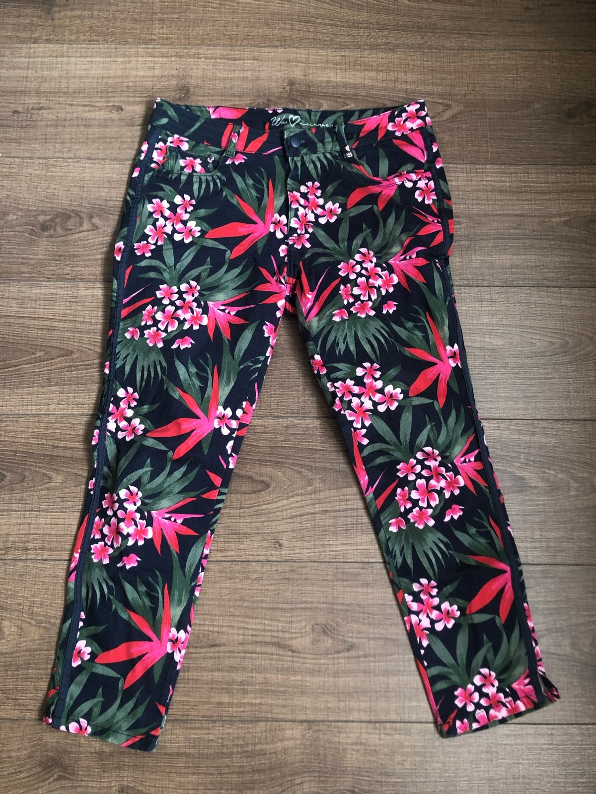 Parami Zomerbroek met Bloemenprint - Maat 38, Kleding | Dames, Maat 38/40 (M), Meerkleurig, Ophalen of Verzenden, Driekwart