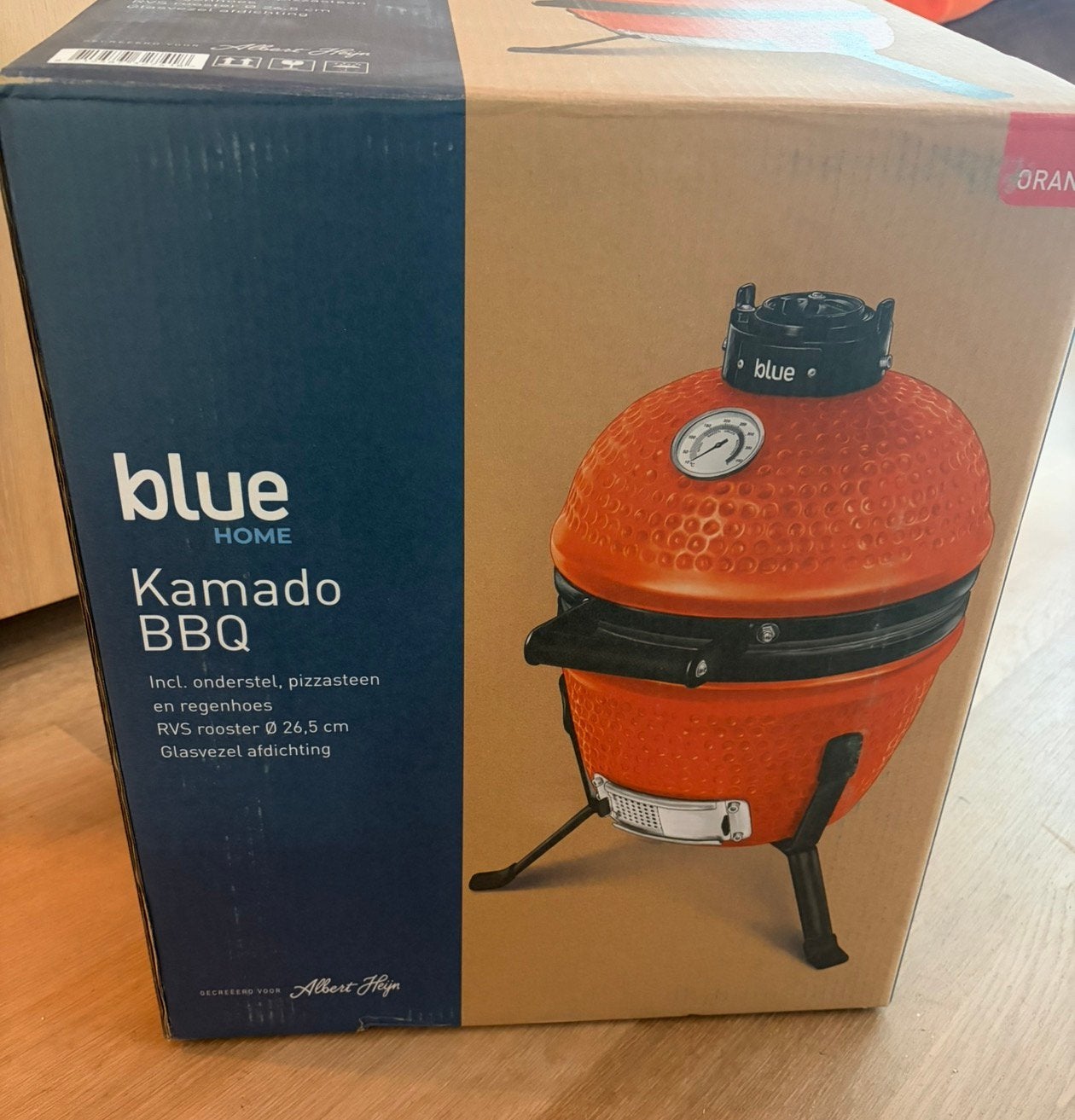 Nieuw in doos: Oranje Kamado barbecue / bbq : Blue Home, Ophalen, Nieuw