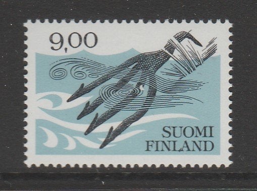 Finland - Michelnr 939 - gebruiksvoorwerpen, visspeer - pf, Verzenden, Finland, Postfris