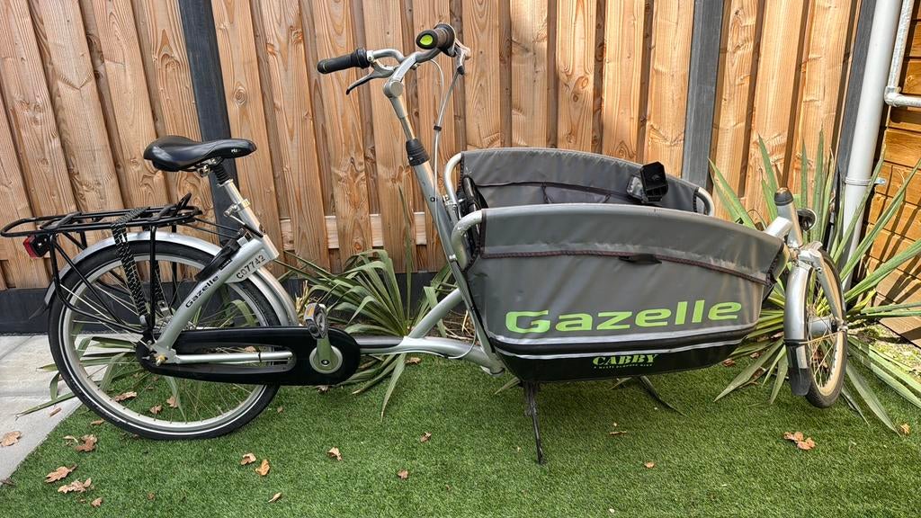 Gazelle Cabby, Fietsen en Brommers, Fietsen | Bakfietsen, Gebruikt, 3 kinderen, Opvouwbaar, Ophalen of Verzenden