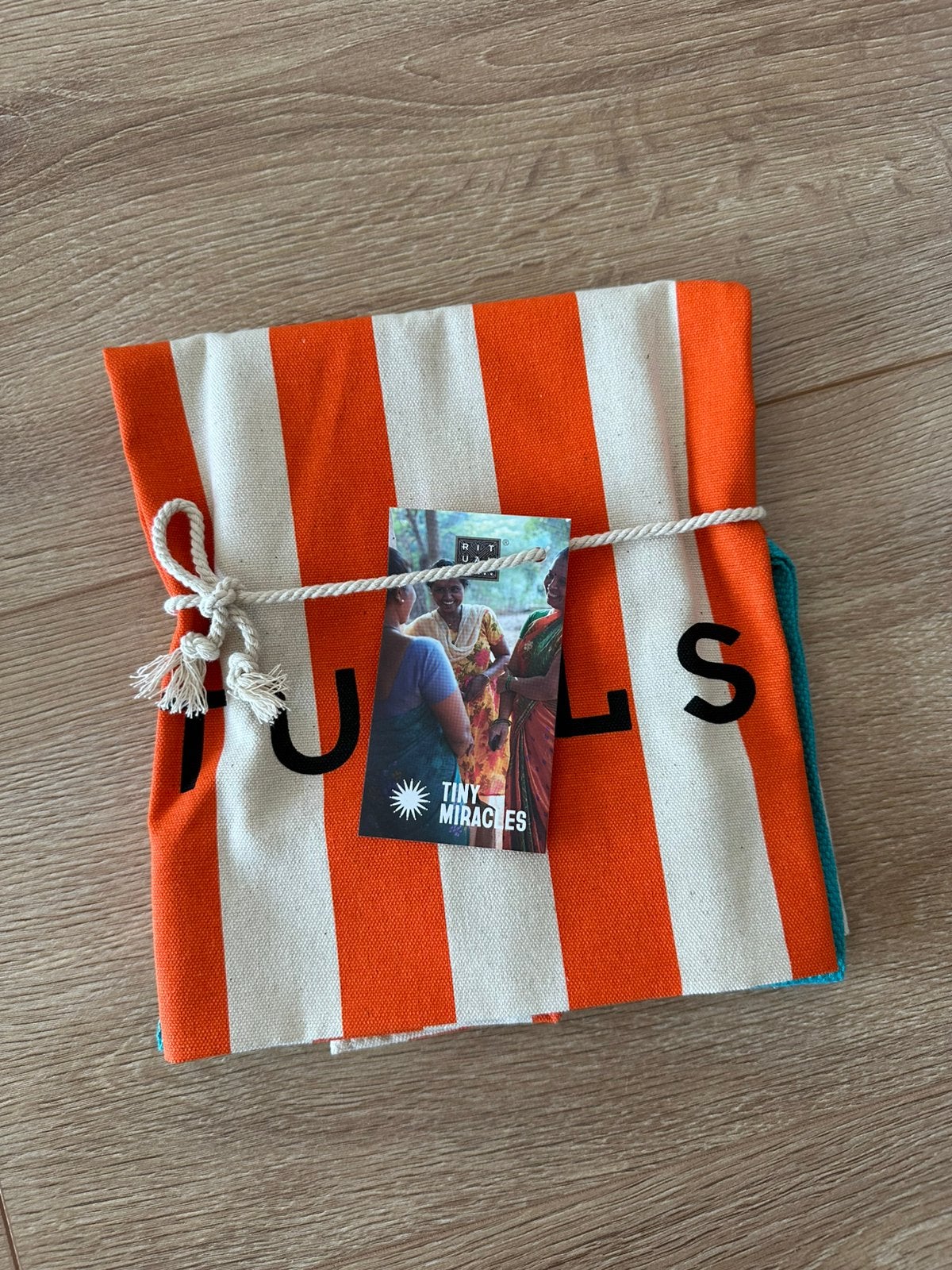 NIEUW Rituals Beach Bag Strand Tas Canvas Shopper Oranje, Sieraden, Tassen en Uiterlijk, Ophalen of Verzenden, Nieuw, Oranje