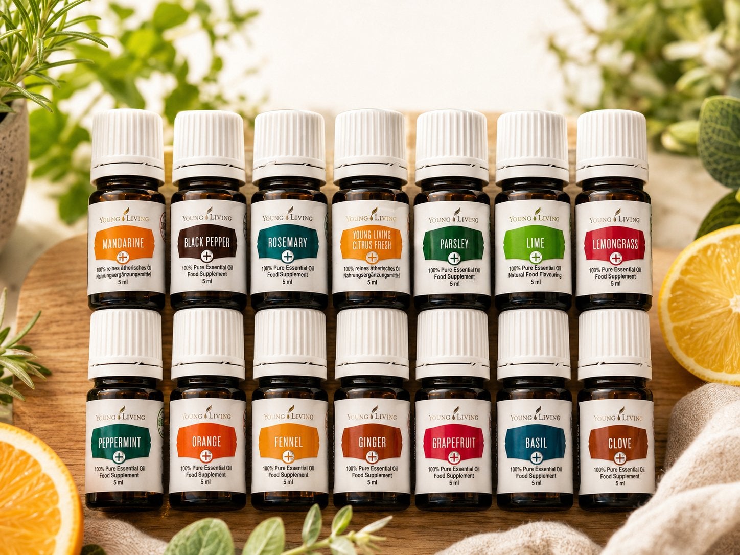 Young Living olie pakket 14x  Black Pepper Ginger Clove enz, Ophalen of Verzenden, Nieuw, Aroma