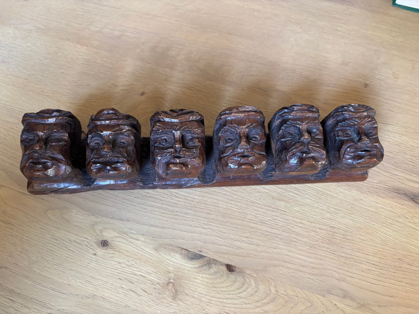 Antiek handgesneden pijp rek., Antiek en Kunst, Ophalen of Verzenden