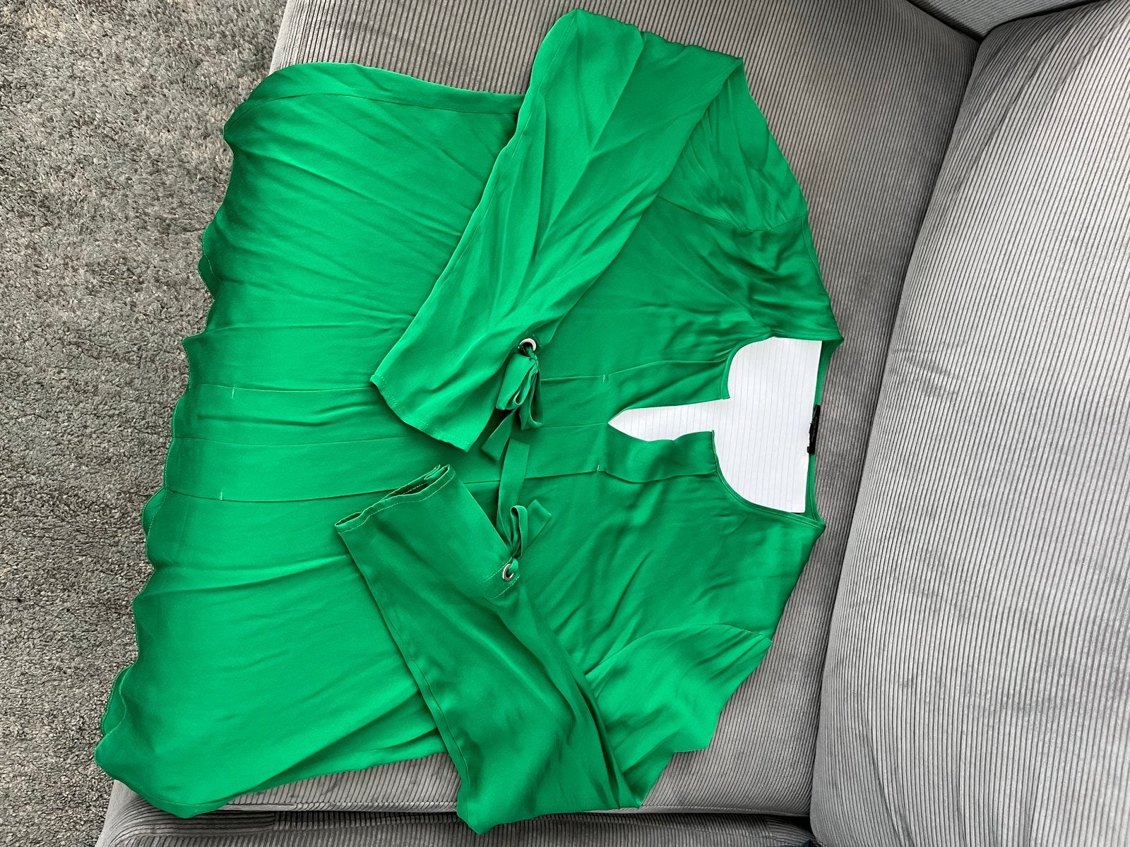 Claudia Sträter zijden blouse - smaragdgroen - maat 42, Kleding | Dames, Ophalen, Zo goed als nieuw, Maat 42/44 (L), Groen