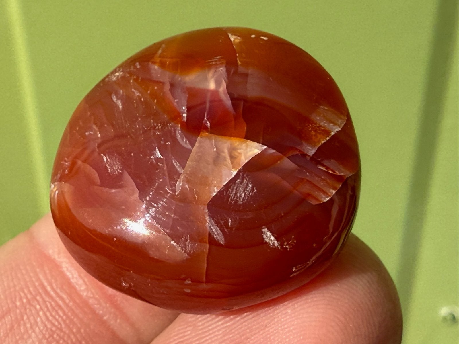 Carneool edelsteen broekzaksteen kornalijn mineralen, Ophalen of Verzenden, Mineraal