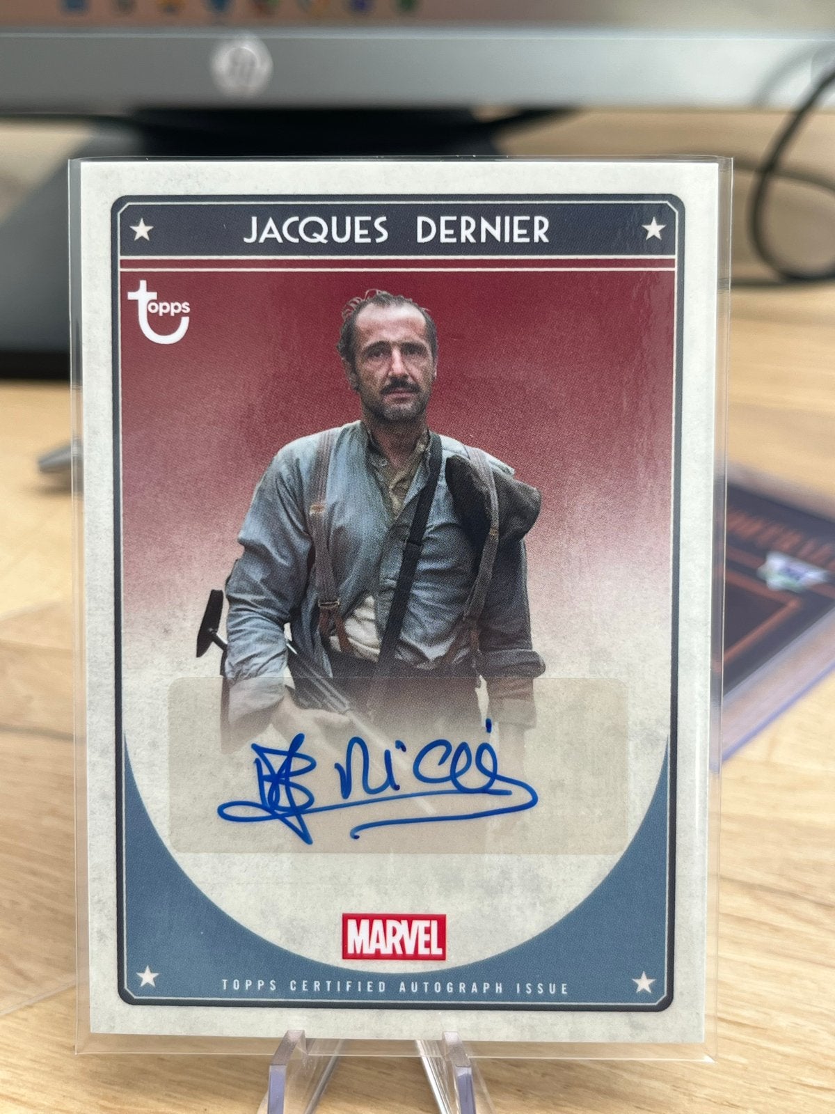Marvel Topps Autograph Kaart Bruno Ricci als Jacques Dernier, Ophalen