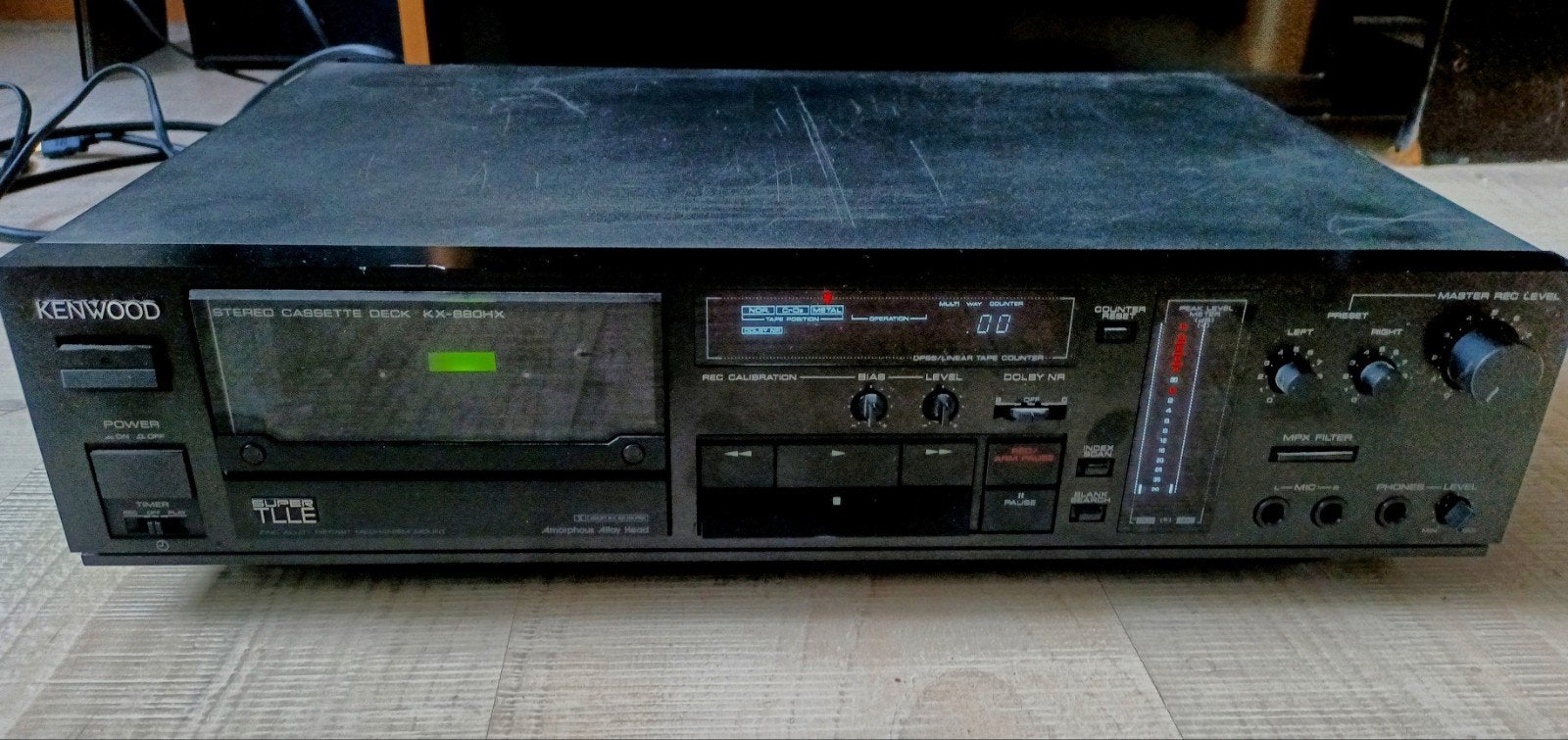 Kenwood KX-880HX Stereo Cassettedeck, Audio, Tv en Foto, Ophalen of Verzenden, Enkel, Kenwood, Tiptoetsen