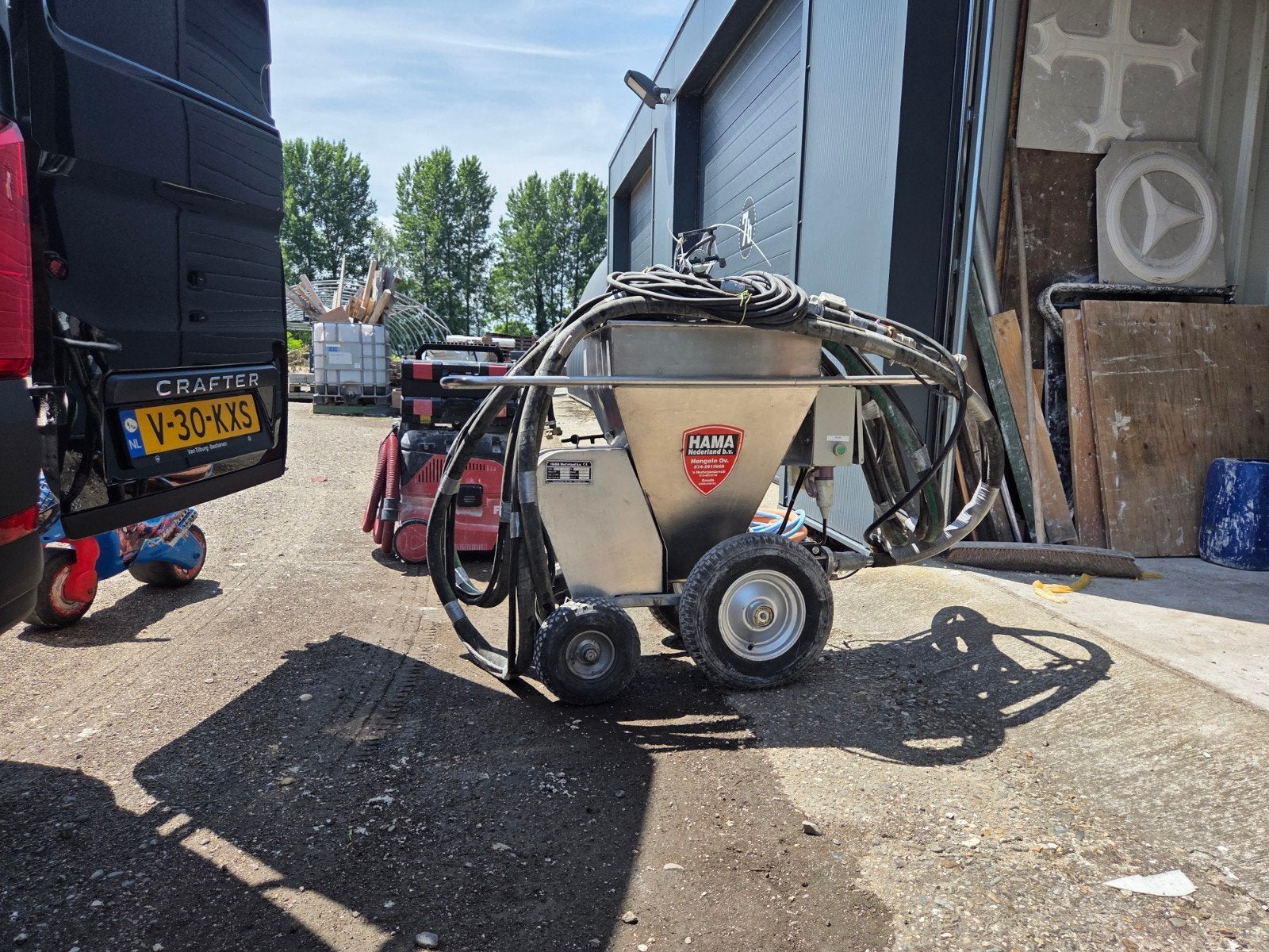 Spackspuit Rosa 80 400 volt als nieuw, Doe-het-zelf en Verbouw, Gereedschap | Overige machines, Ophalen