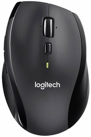 Logitech M705 Laser Muis Zwart - Draadloos en Ergonomisch, Computers en Software, Muizen, Rechtshandig, Muis, Gebruikt, Ergonomisch