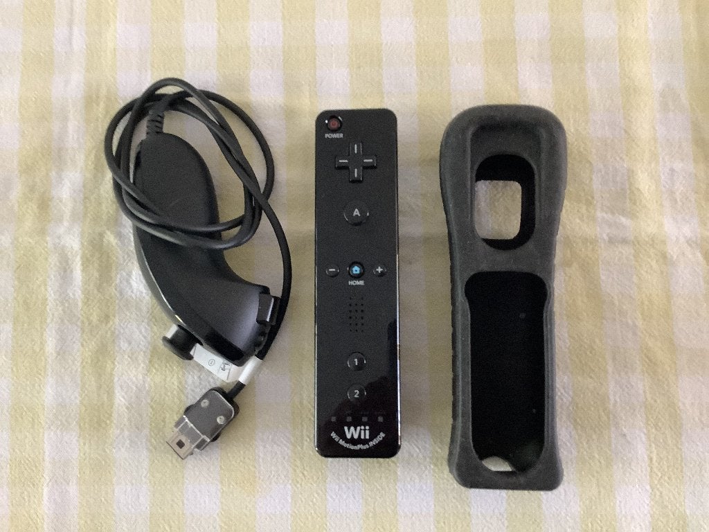 Wii controller met ingebouwde Motion plus met nunchuck, Gebruikt, Overige genres, 1 speler, Ophalen of Verzenden