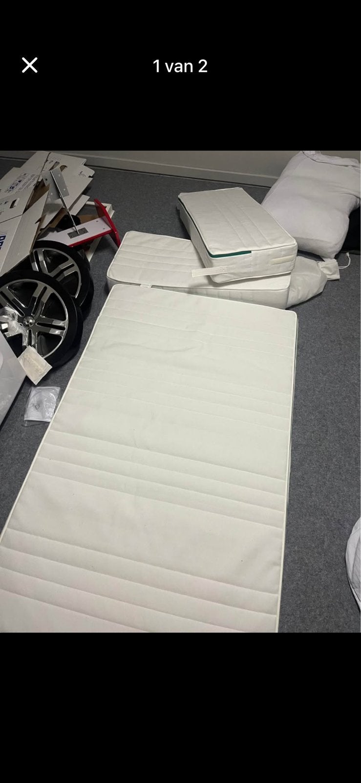 Meegroei matras ikea nieuw, Ophalen, Eenpersoons, Nieuw, 80 cm
