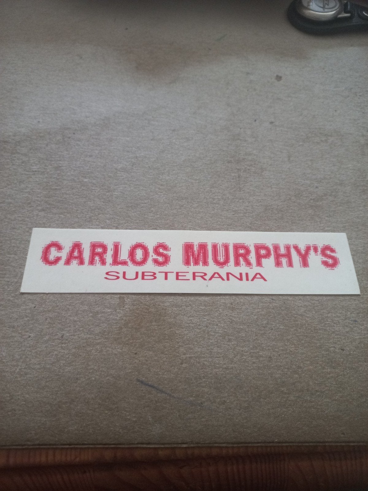 Carlos Murphy's Subterania Sticker, Ophalen of Verzenden, Nieuw