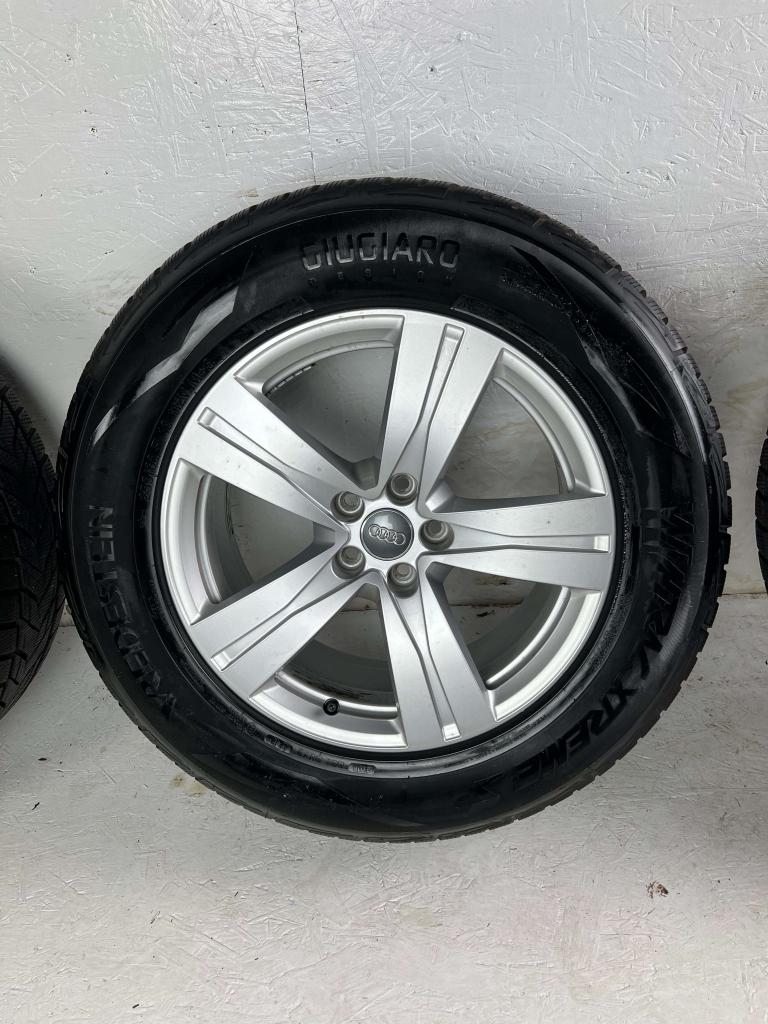 Originele Audi Q7 Q8 velgen 18" 5x112 winterset 8mm! M+S, Auto-onderdelen, Niet ingevuld, 18 inch, Gebruikt, 255 mm