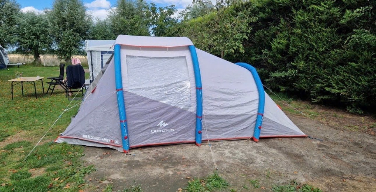 Quechua Air Seconds Family 4.1 XL Opblaasbare Tent, Ophalen, Zo goed als nieuw, Tot en met 4