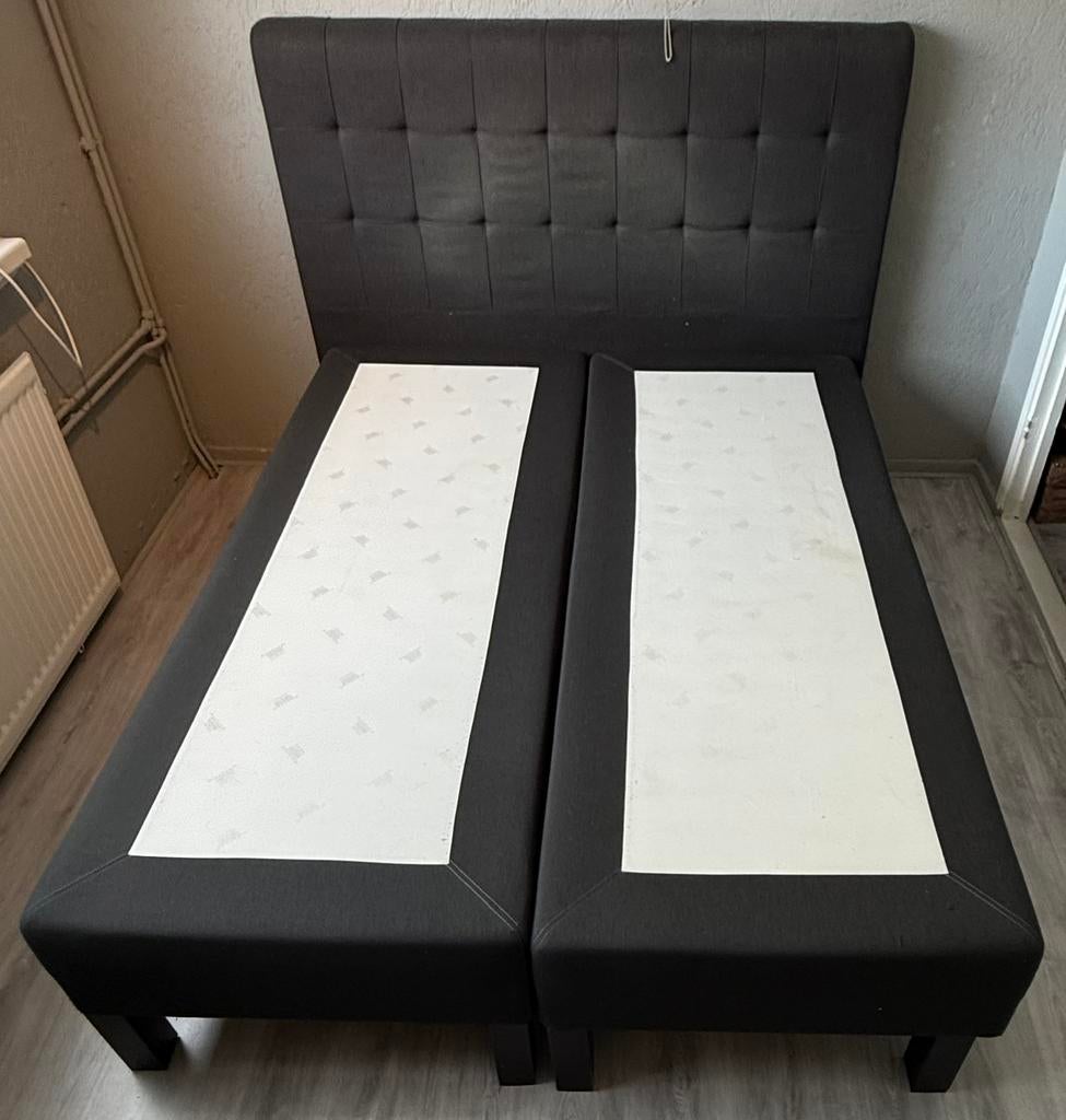 Boxspring 160x200, Tweepersoons, Ophalen of Verzenden, Zo goed als nieuw, 200 cm
