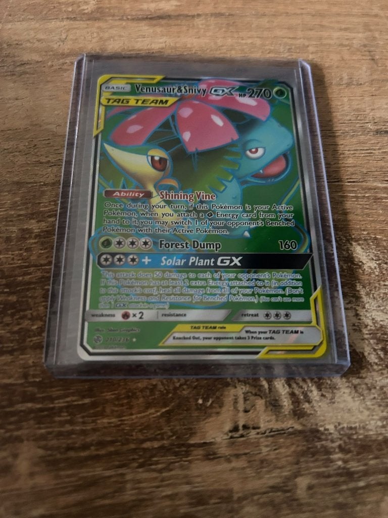 CEC 210 Venusaur & Snivy GX, Ophalen of Verzenden, Nieuw, Losse kaart, Foil