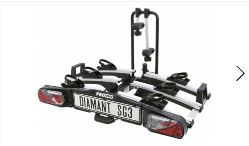 Fietsendrager Pro-User Diamant FG3, Ophalen, 3 fietsen of meer, Zo goed als nieuw, Trekhaakdrager