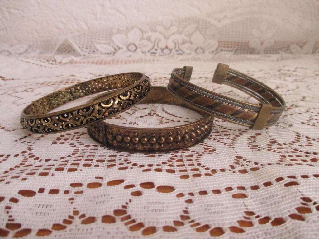armbanden vintage  , 3 voor 9 euro, Sieraden, Tassen en Uiterlijk, Armbanden, Ophalen of Verzenden, Nieuw, Goud, Overige materialen