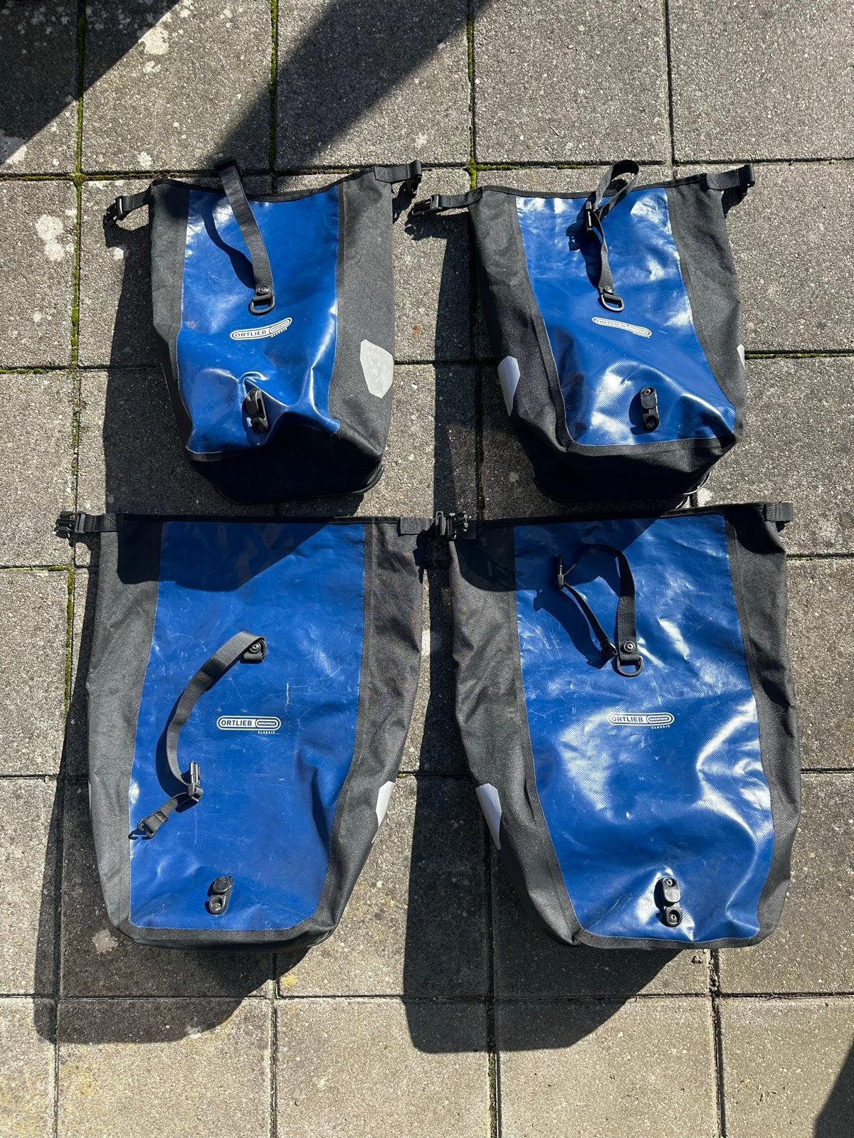 Ortlieb Fietstassen Set: 2x Klein, 2x Groot, Ophalen, Gebruikt