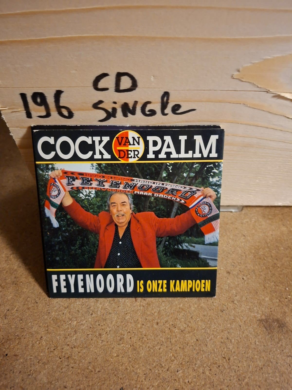 Cock van der Palm - Feyenoord is onze kampioen CD Single, Ophalen of Verzenden, Gebruikt, Nederlandstalig