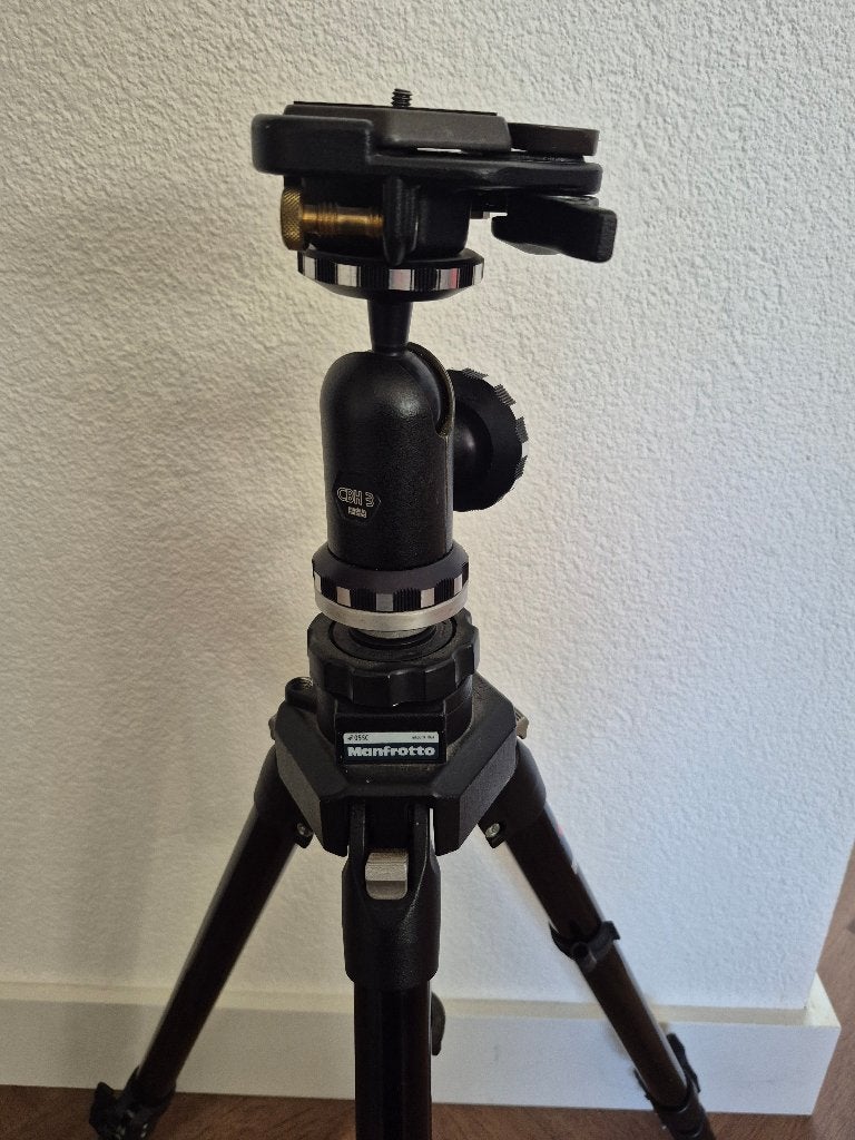 Professioneel statief Manfrotto 055CBL, Gebruikt, 175 cm of meer, Met balhoofd, Manfrotto