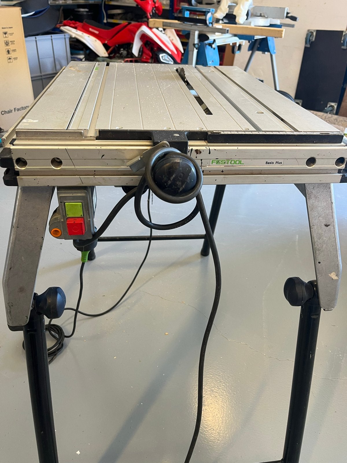 Festool Basis Plus tafelzaag - ATF 55 E, Doe-het-zelf en Verbouw, Gereedschap | Zaagmachines, Gebruikt, Cirkelzaag, Geen, 600 tot 1200 watt