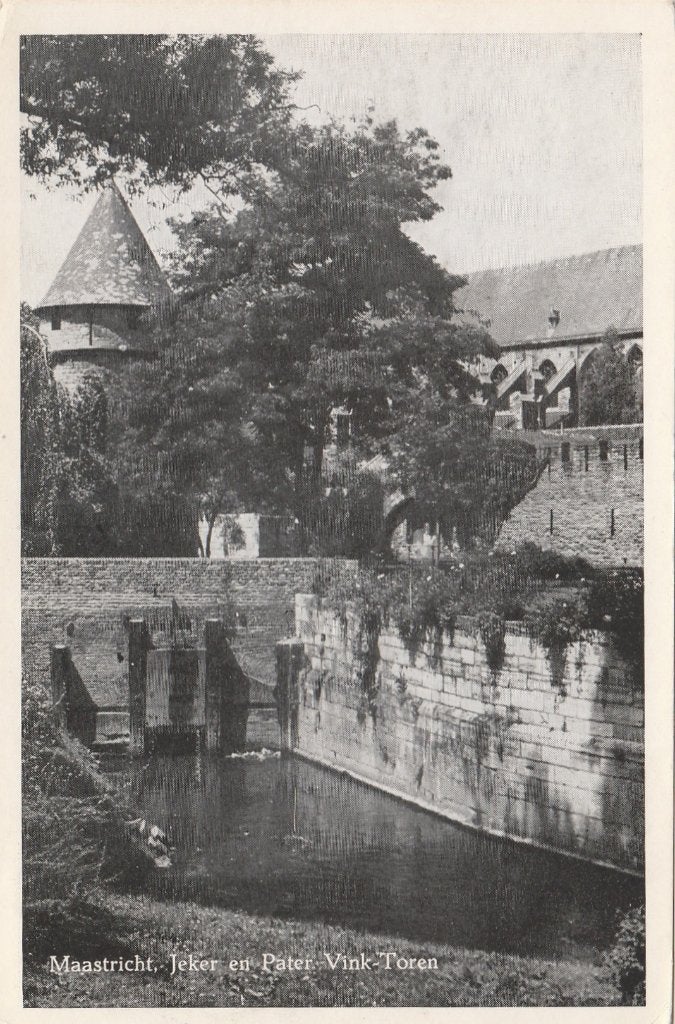 MAASTRICHT Jeker en Pater Vink Toren 1951, Verzenden, 1940 tot 1960, Gelopen, Limburg
