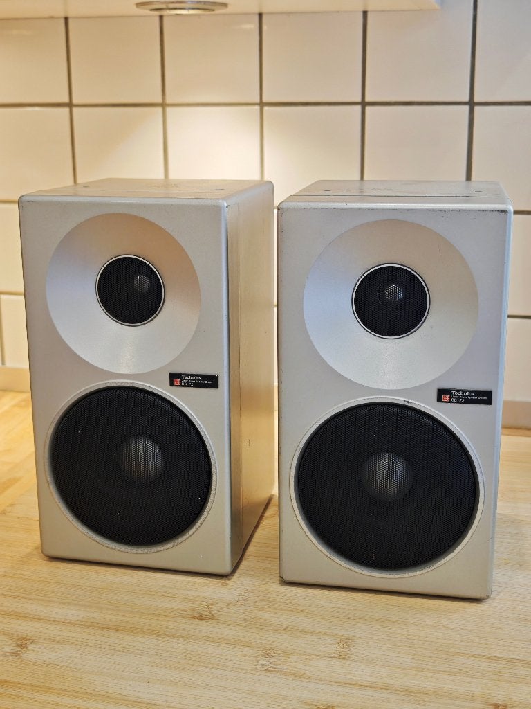 Technics SB-F2 luidsprekers, Gebruikt, 60 tot 120 watt, Boekenplank luidspreker, Ophalen
