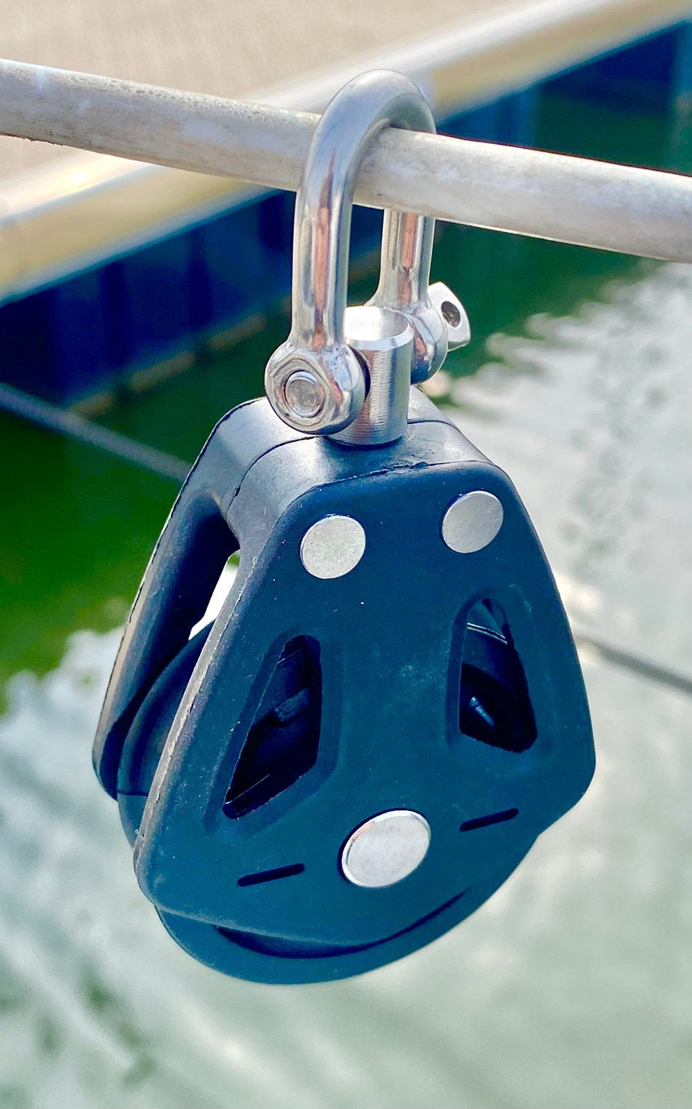 Heavy Duty Zeilblok RVS Swivel Katrol Nieuw 57mm, Ophalen of Verzenden, Nieuw