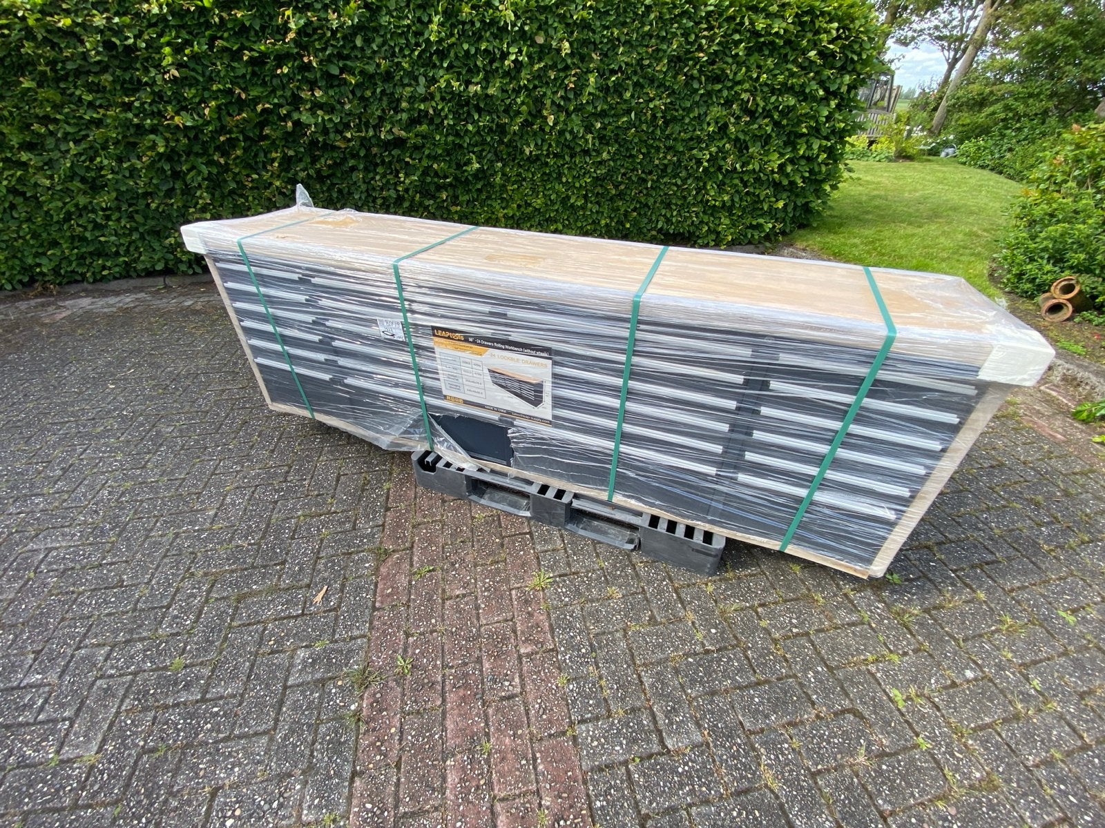 LEAPTOOLS 96" Werkbank met 24 lades, Doe-het-zelf en Verbouw, Werkbanken, Ophalen, Nieuw, 170 cm of meer