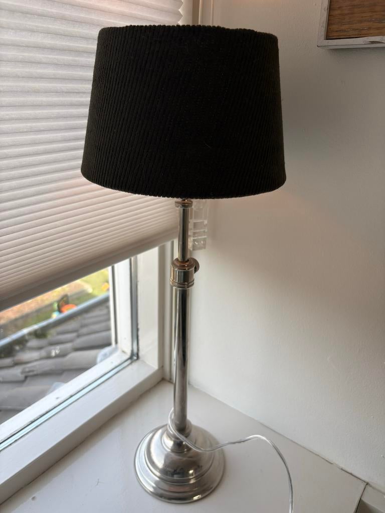 Riviera Maison Tafellamp met donkergroene Kap, Huis en Inrichting, Ophalen of Verzenden, Gebruikt, Metaal, 50 tot 75 cm