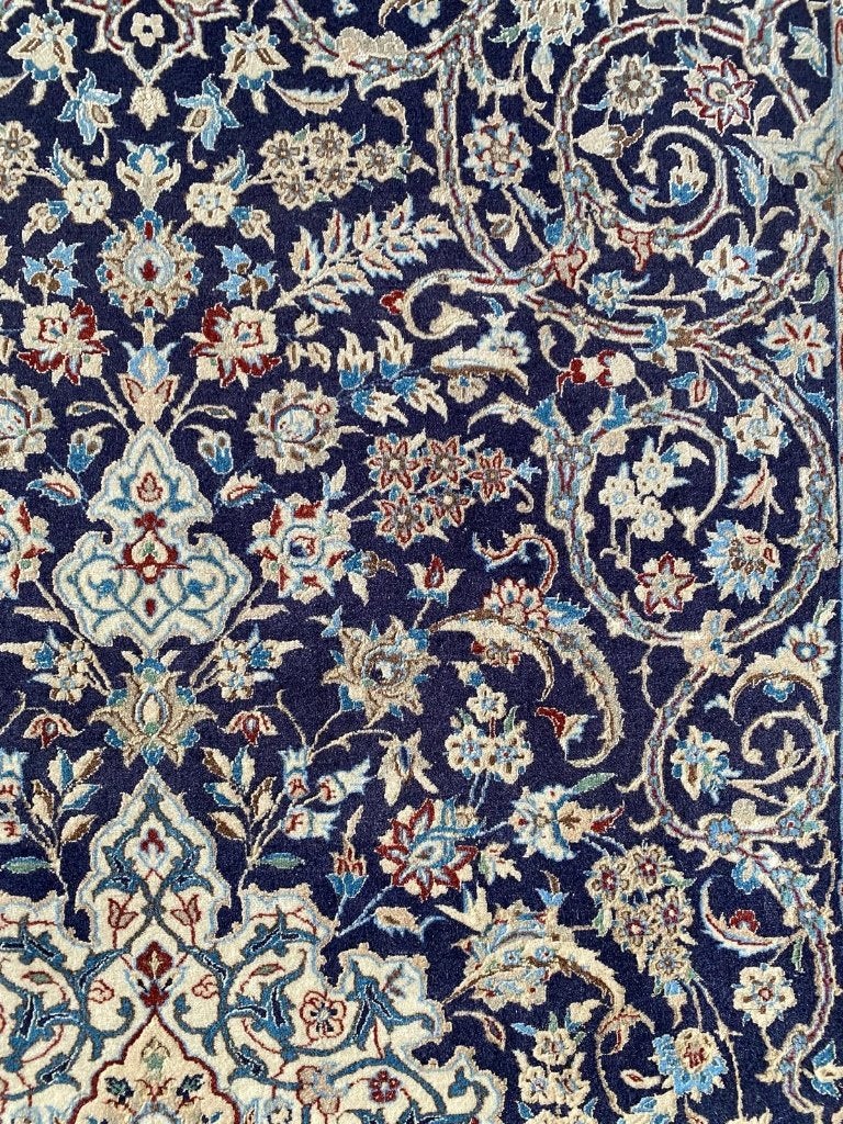 Perzisch tapijt, Huis en Inrichting, Stoffering | Tapijten en Kleden, Ophalen, Nain zijde, 100 tot 150 cm, Blauw