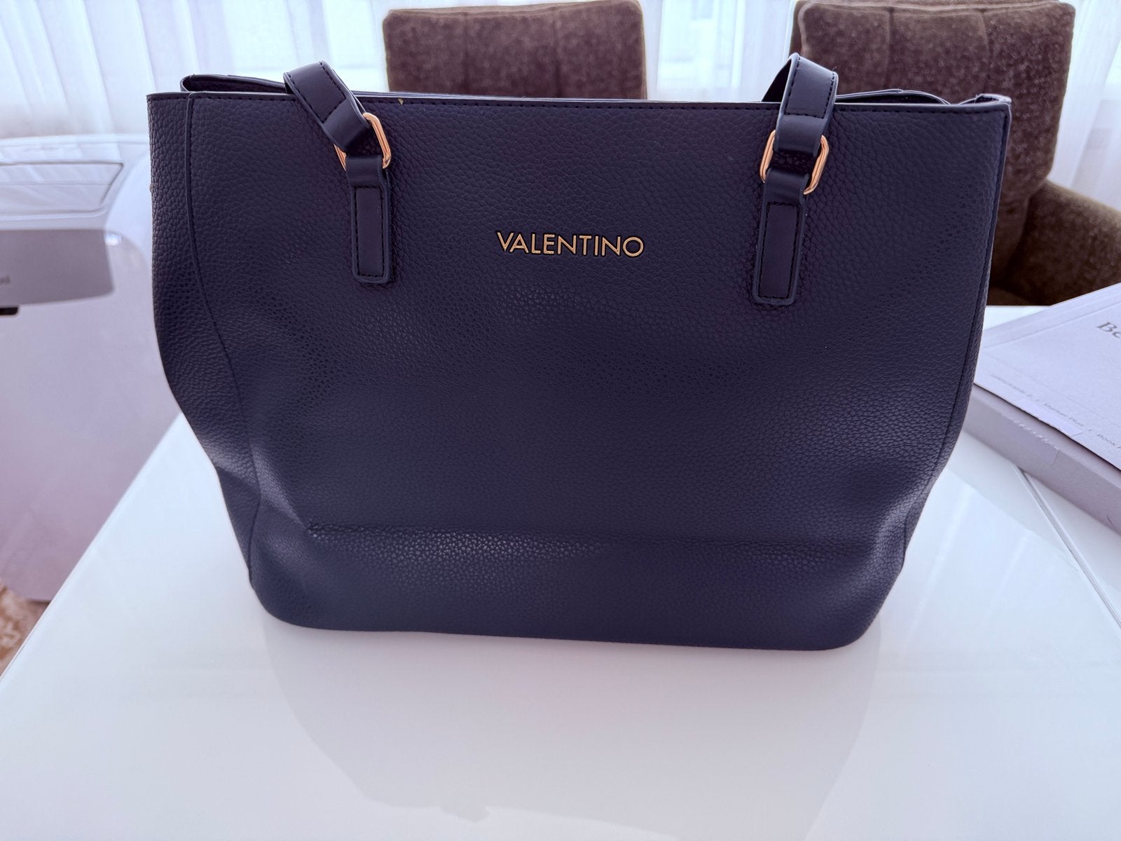 Valentino handtas - Donkerblauw (nooit gebruikt), Ophalen of Verzenden, Zo goed als nieuw, Blauw, Handtas