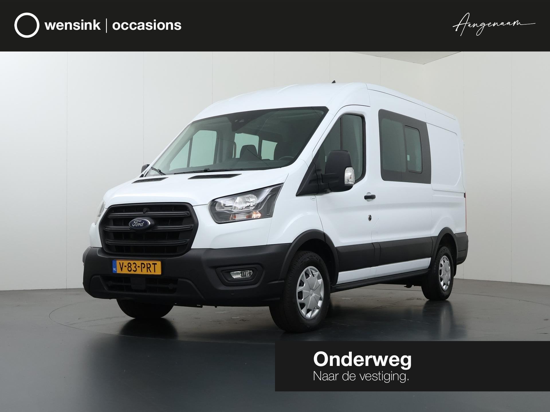 Ford Transit 330 2.0 TDCI L2 H2 Dubbele Cabine Trend, Auto's, Bluetooth, Stof, 4 cilinders, 129 pk