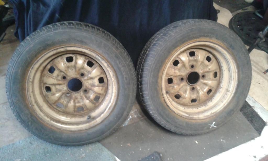 Ford Escort MK2 verbrede stalen velgen 2x, Ophalen, Gebruikt, Ford