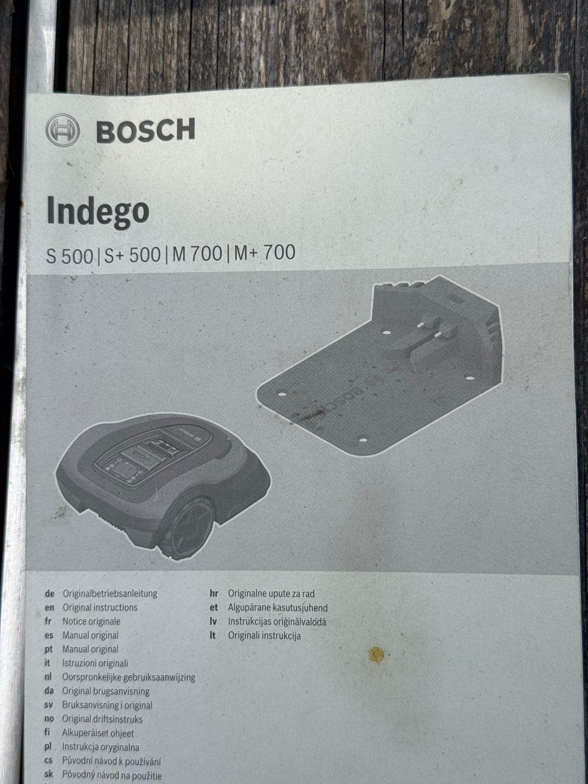 Bosch Indego S+ 500 Robotmaaier - App Bestuurbaar, Tuin en Terras, Ophalen, Gebruikt, 20 tot 25 cm, Bestuurbaar via app