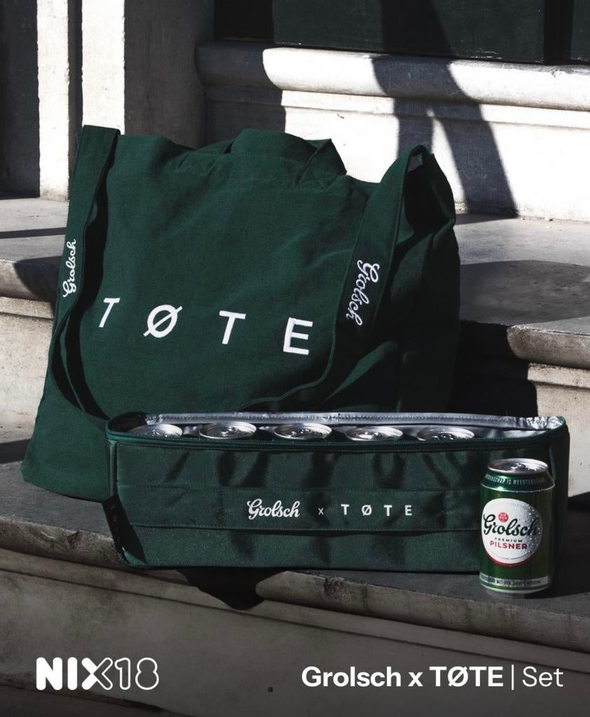 GEZOCHT: Grolsch x TØTE Bag, Sieraden, Tassen en Uiterlijk, Tassen | Schoudertassen, Ophalen of Verzenden, Nieuw, Groen