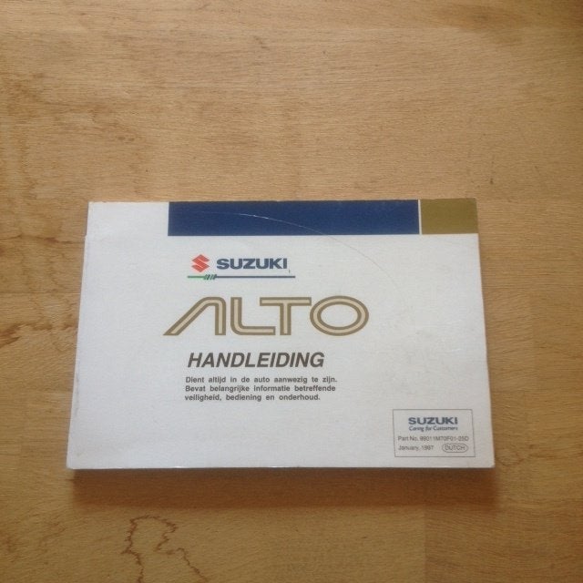 Suzuki Alto    Handleiding    1997      NL, Ophalen of Verzenden