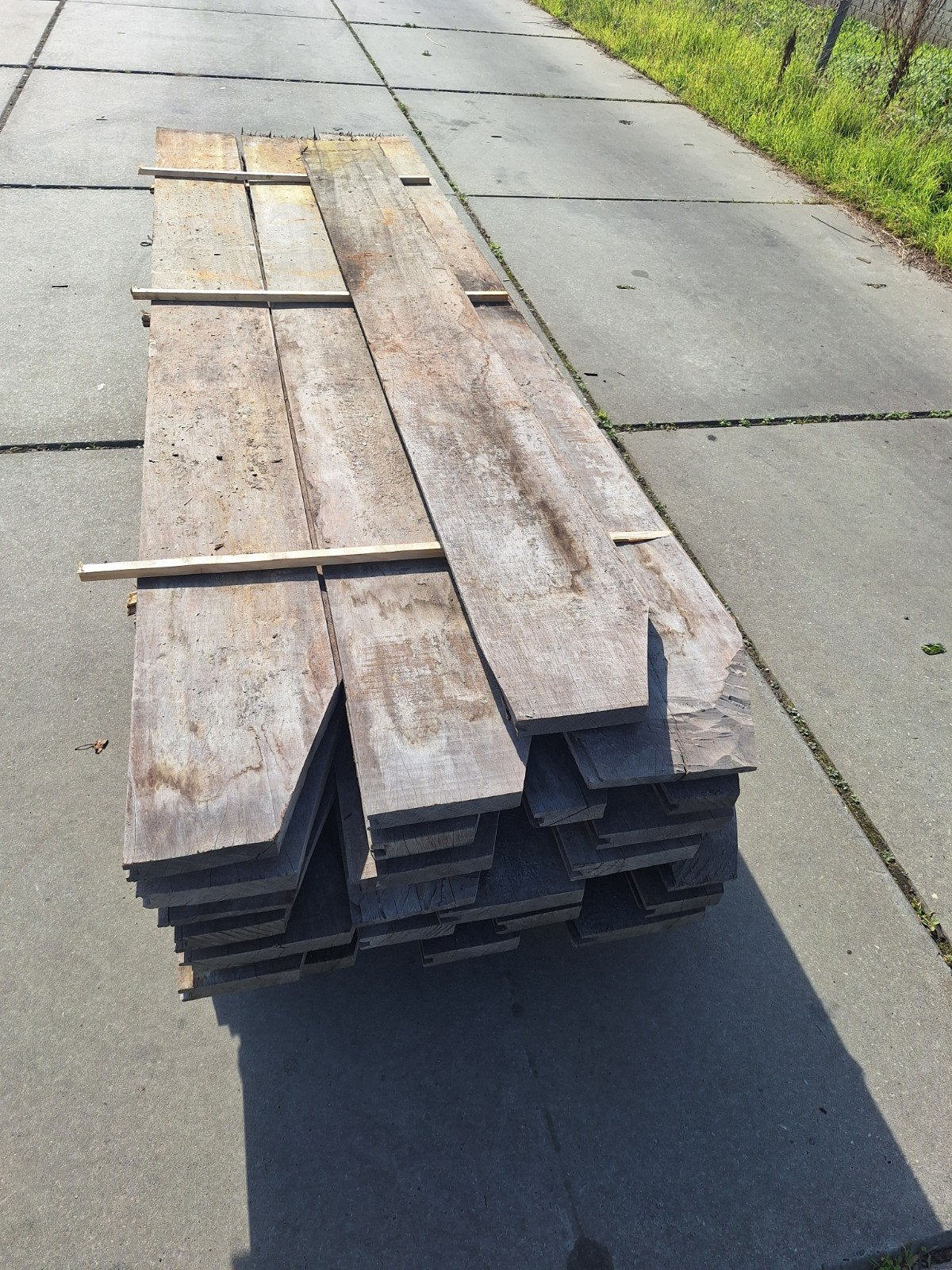 gebruikte  azobe damwand  planken Hardhout, Gebruikt, Planken, Ophalen of Verzenden, Hardhout