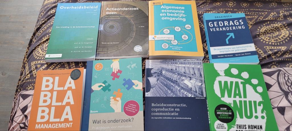 Diverse studieboeken HBO/WO - Management, Beleid, Onderzoek, Gelezen, Diverse auteurs, Gamma, HBO